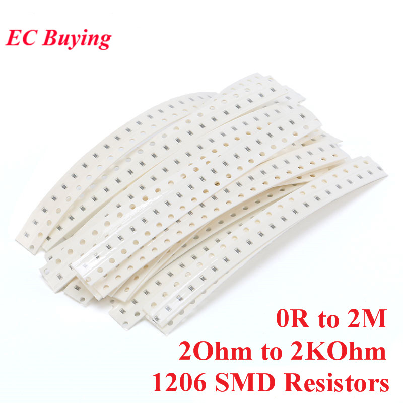 Diy Electronics Components Kit - 800 قطعة 1206 SMD المقاومات عدة