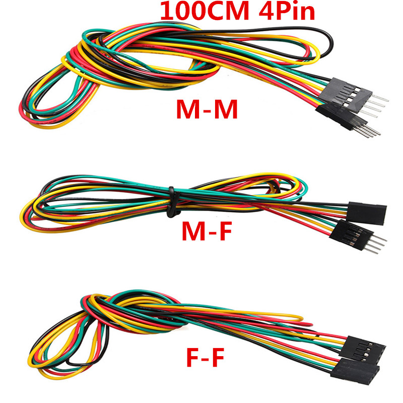 Breadboard Jumper Wire - 10 قطعة/الوحدة 4pin 100 سنتيمتر M-M/M-F/F-F