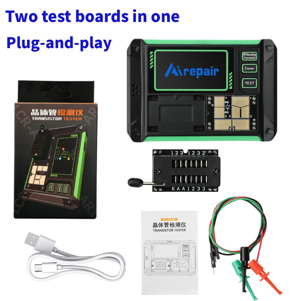 R/Diy Electronics - جهاز اختبار الترانزستور متعدد الوظائف LCR-AR1