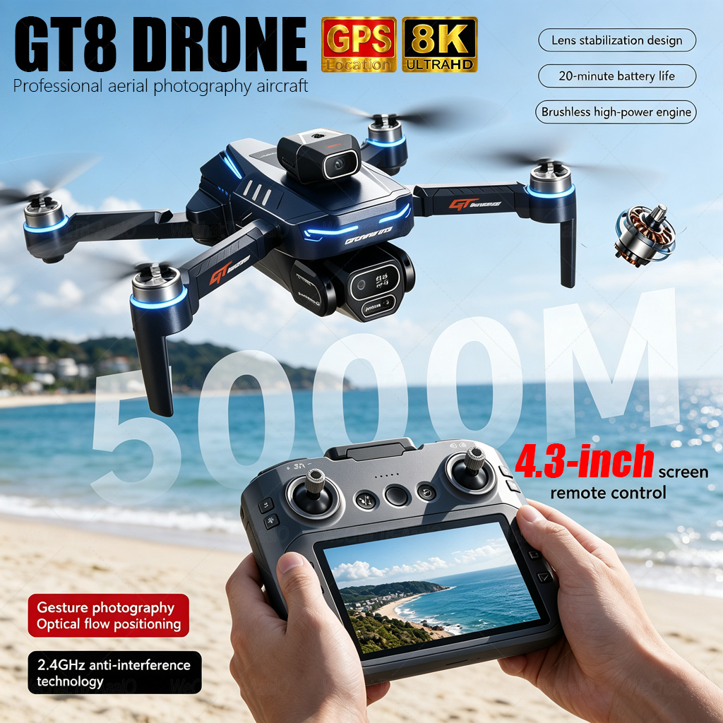 Diy Drone Electronics - طائرة بدون طيار GT8 HD الجديدة