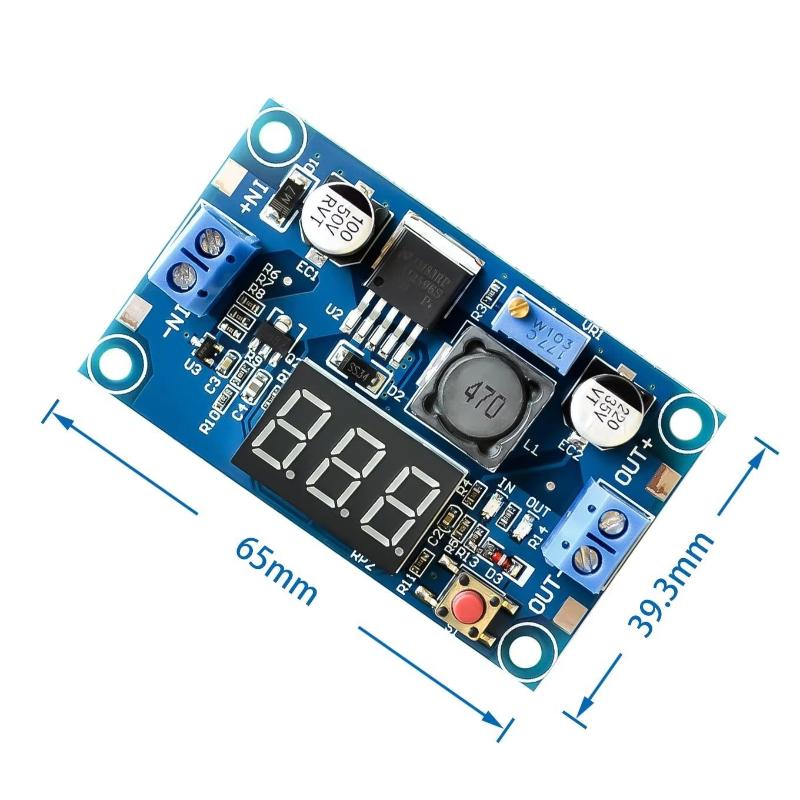 Useful Diy Electronics - وحدة تزويد الطاقة LM2596 مع شاشة