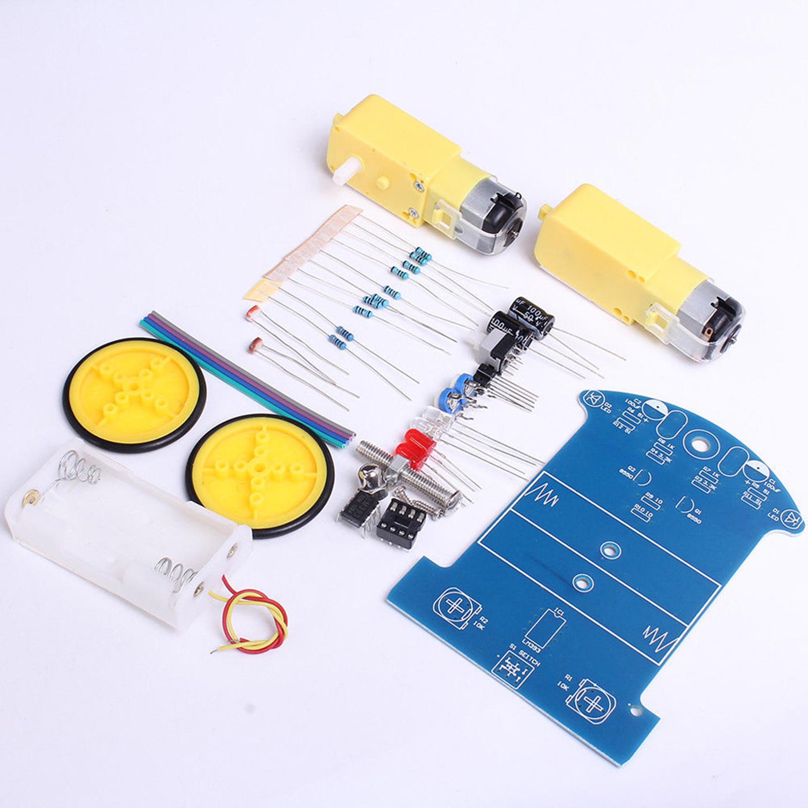 Diy Electronics Kits For Beginners - مجموعة سيارة روبوت ذكية للتركيب الذاتي،