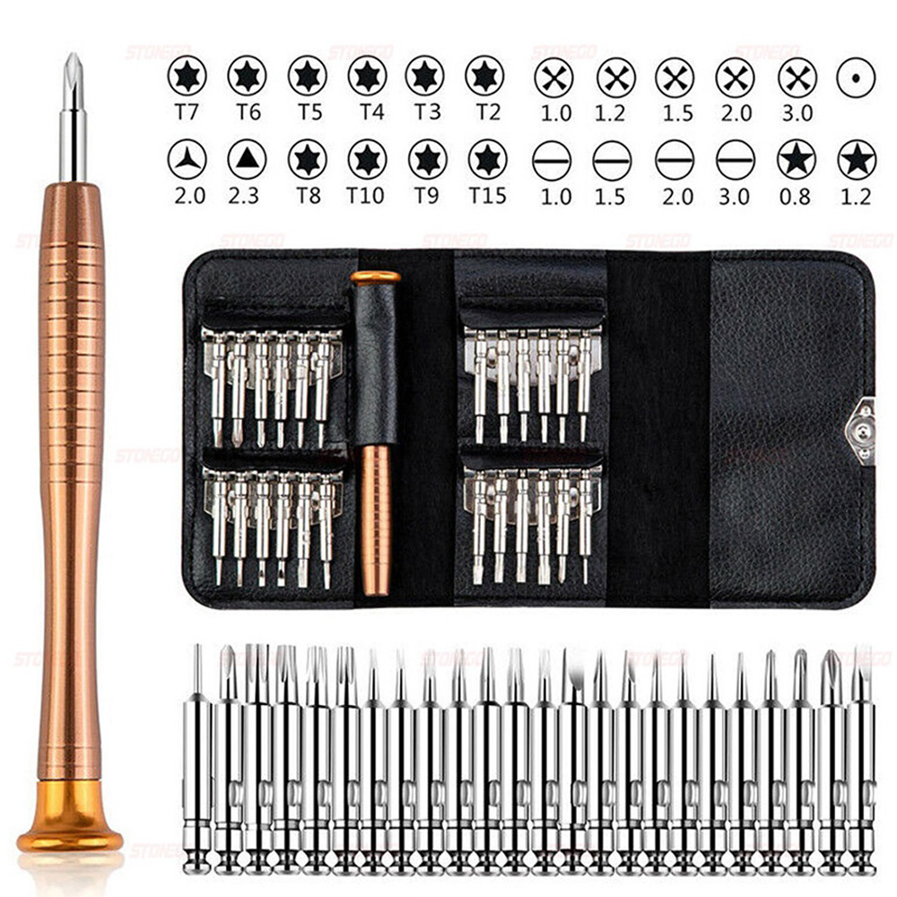 Diy Electronics Components Kit - طقم مفكات دقيقة 25 في 1
