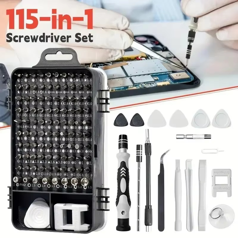 Diy Electronics Components Kit - طقم مفكات دقيقة 115 في 1