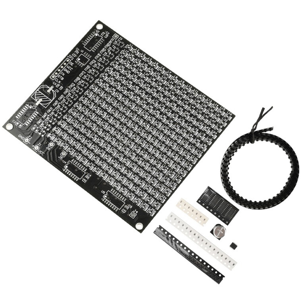 Diy Electronics Components Kit - 64/256 LED مصلحة الارصاد الجوية نقطية