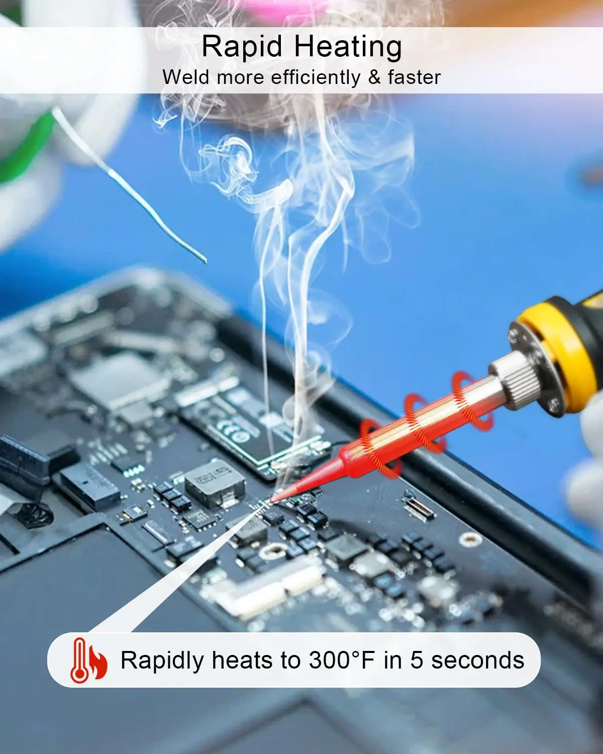 مجموعة مكواة لحام محمولة متواف - مراجعة Useful Diy Electronics وسعره
