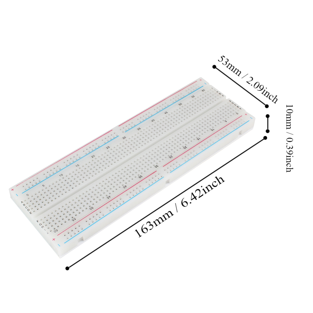 مجموعة لوحة تجارب MB102 بـ 830 - مراجعة Diy Electronics Breadboard وسعره