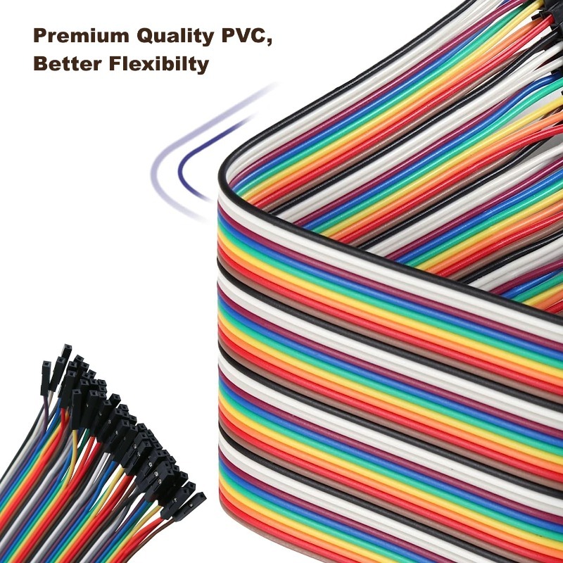 مجموعة أسلاك دوبونت 40 دبوس، ك - مراجعة Breadboard Jumper Wire وسعره