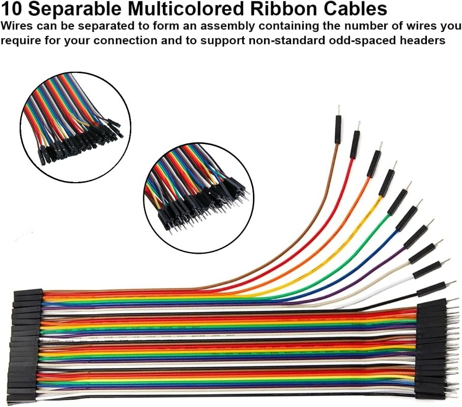 مجموعة أسلاك دوبونت 40 دبوس، ك - مراجعة Breadboard Jumper Wire وسعره