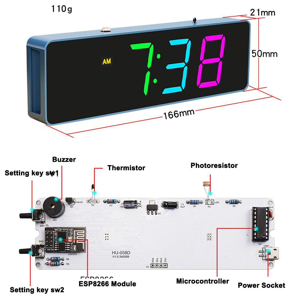 مجموعة ساعة إلكترونية ذكية واي - مراجعة Diy Electronics Components Kit وسعره