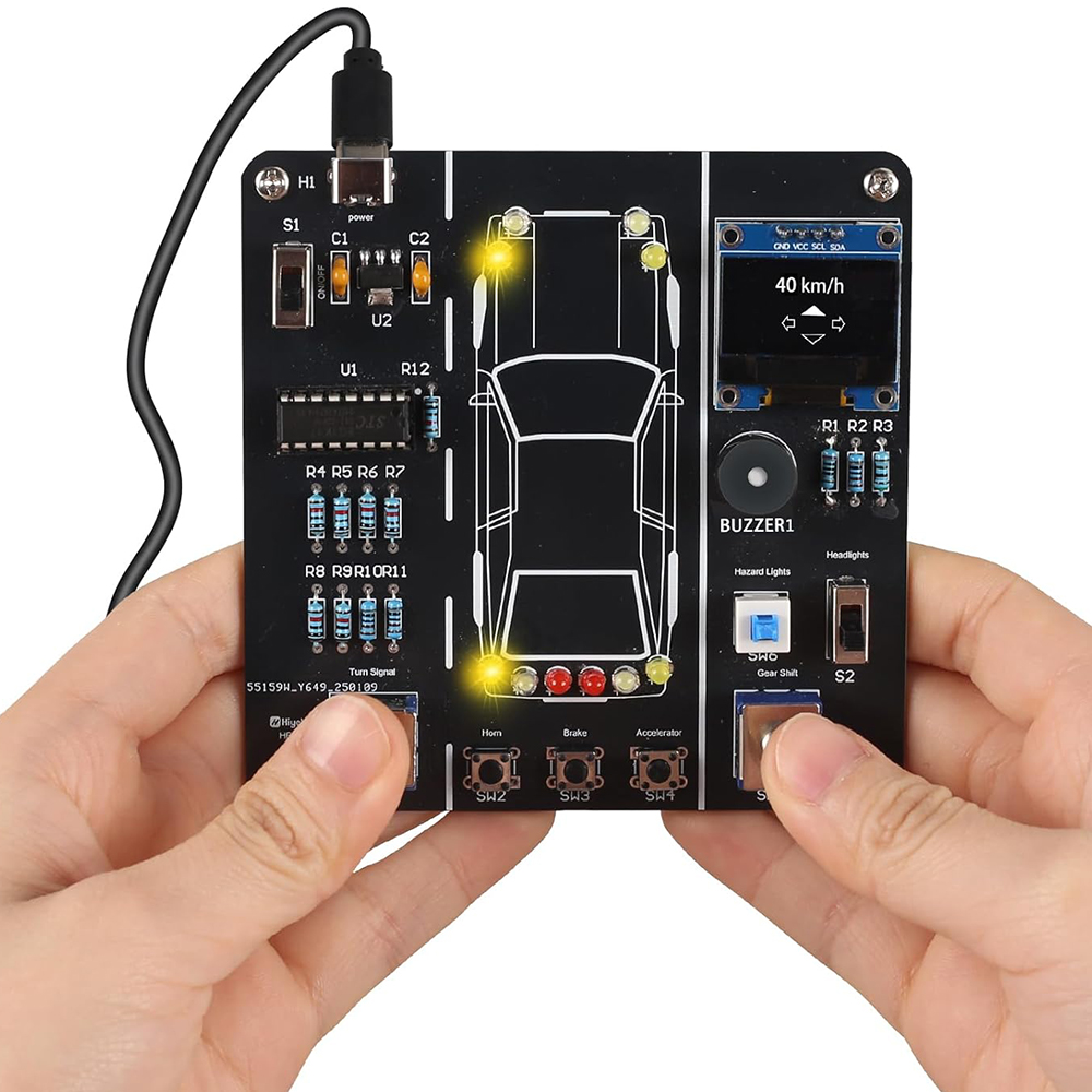 DIY سيارة القيادة محاكاة لحام  - مراجعة Diy Electronics Learning Kit وسعره