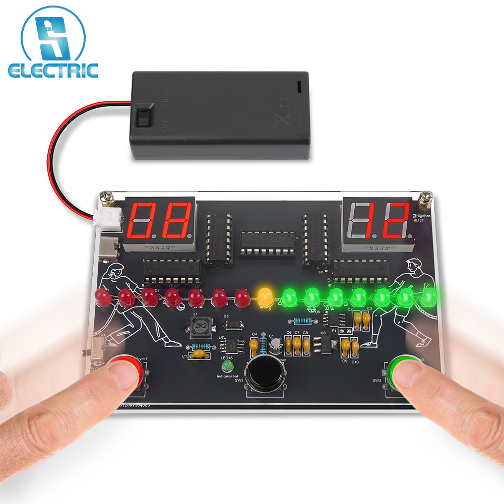 مشروع لحام DIY: جهاز ألعاب 3 ف - مراجعة Diy Electronics Learning Kit وسعره