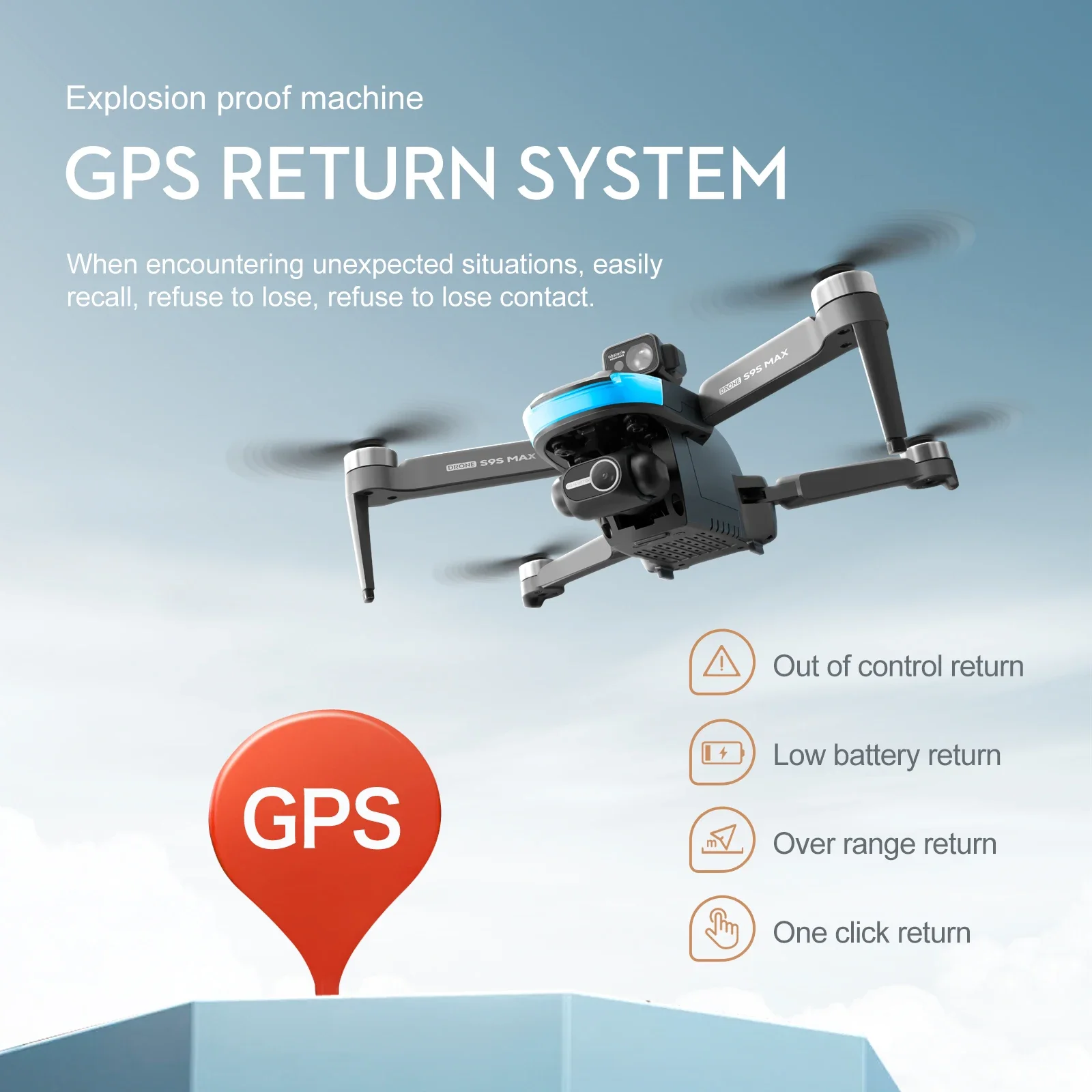 جديد S9S ماكس طائرة صغيرة بدون - مراجعة Diy Drone Electronics وسعره