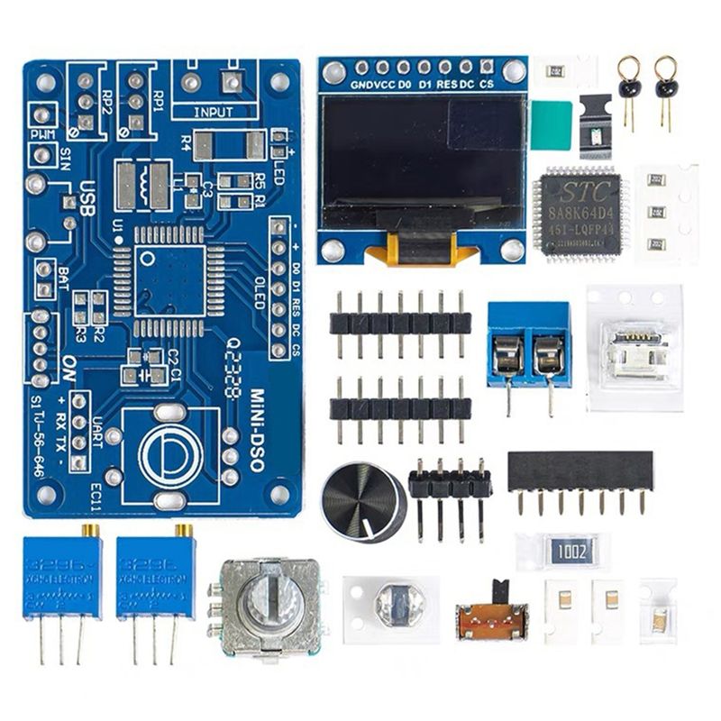 طقم راسم ذبذبات رقمي DIY AT14  - مراجعة Diy Electronics Components Kit وسعره