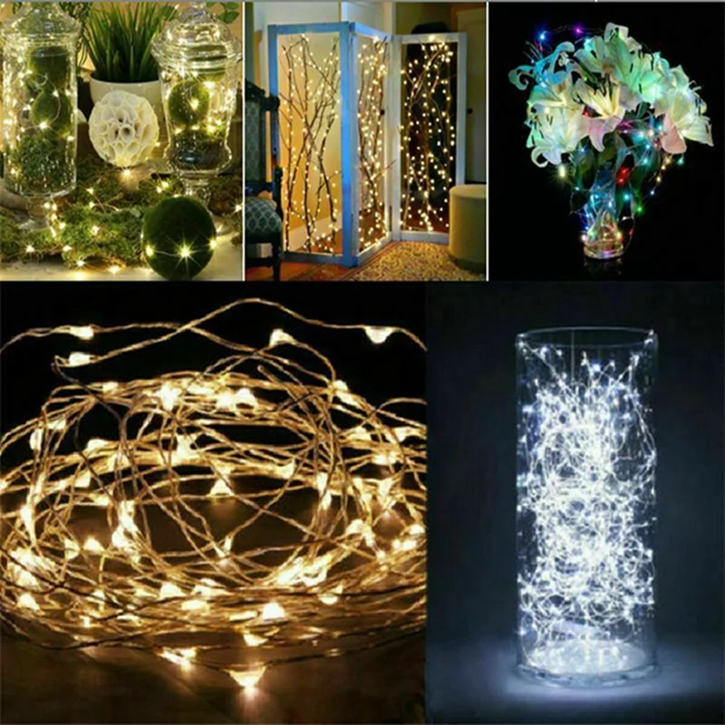 LED أضواء الجنية سلسلة زر ضوء  - مراجعة Diy Electronics News وسعره