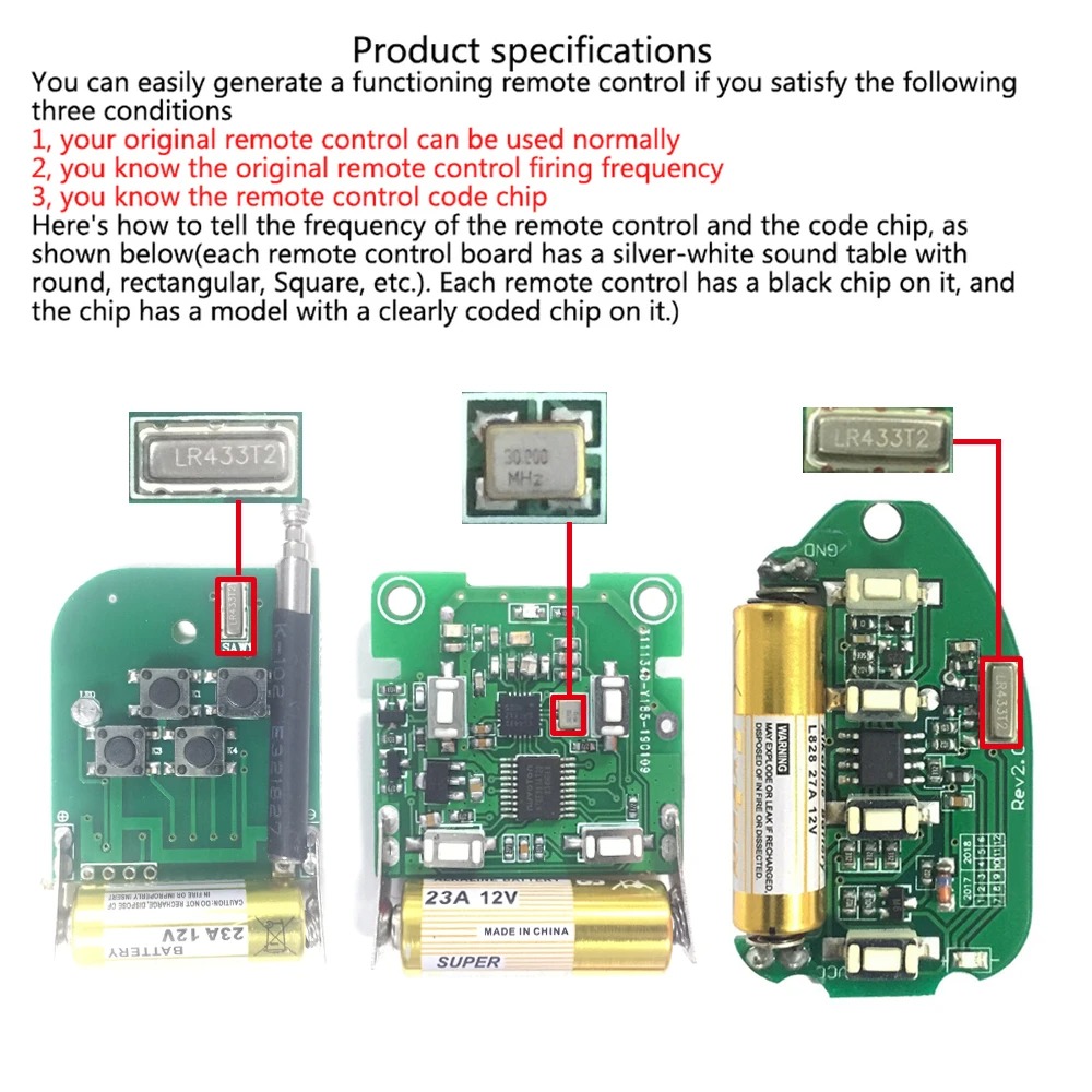 433Mhz RF التحكم عن بعد على زر - مراجعة Diy Electronics Button وسعره