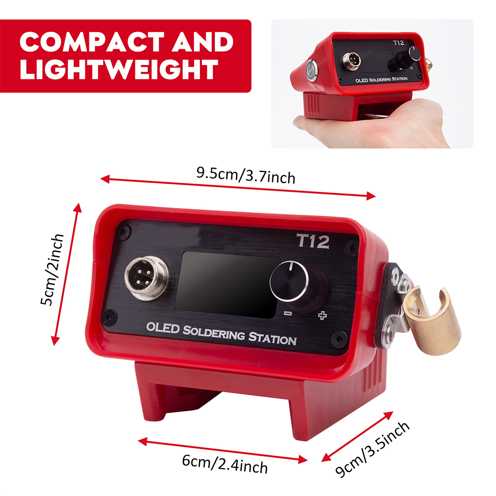 OLED T12 محطة لحام الحديد محطة - مراجعة Useful Diy Electronics وسعره