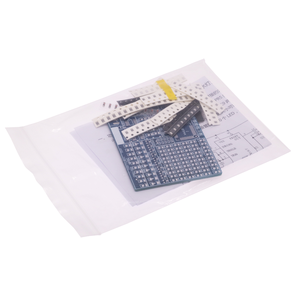SMD NE555 CD4017 مكونات LED وا - مراجعة Diy Electronics Components Kit وسعره