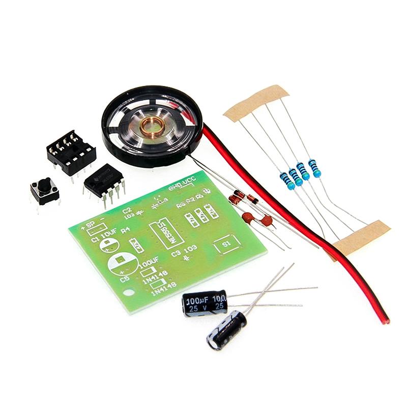 طقم جرس باب احترافي NE555 للتر - مراجعة Diy Electronics Components Kit وسعره