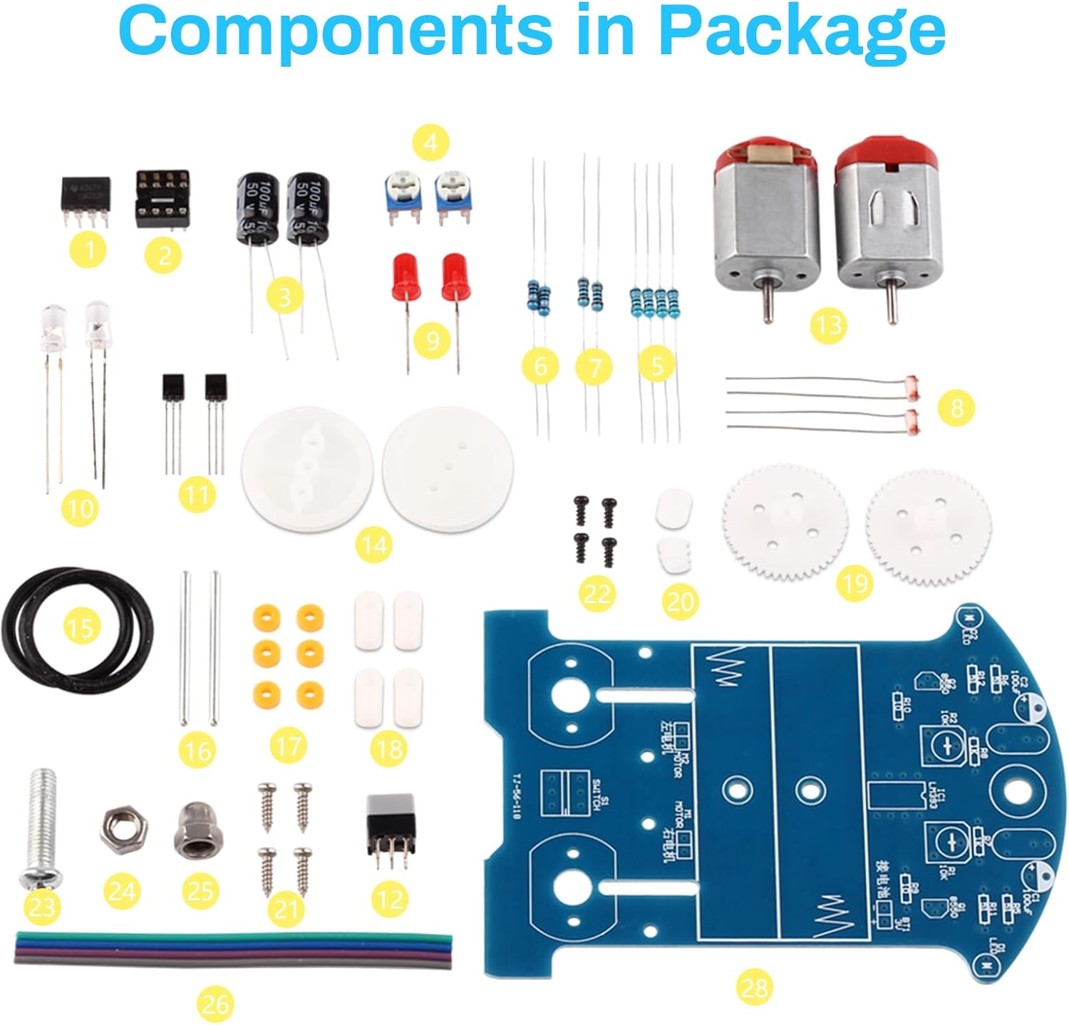 أطقم مشروع لحام السيارة الذكية - مراجعة Diy Electronics Learning Kit وسعره