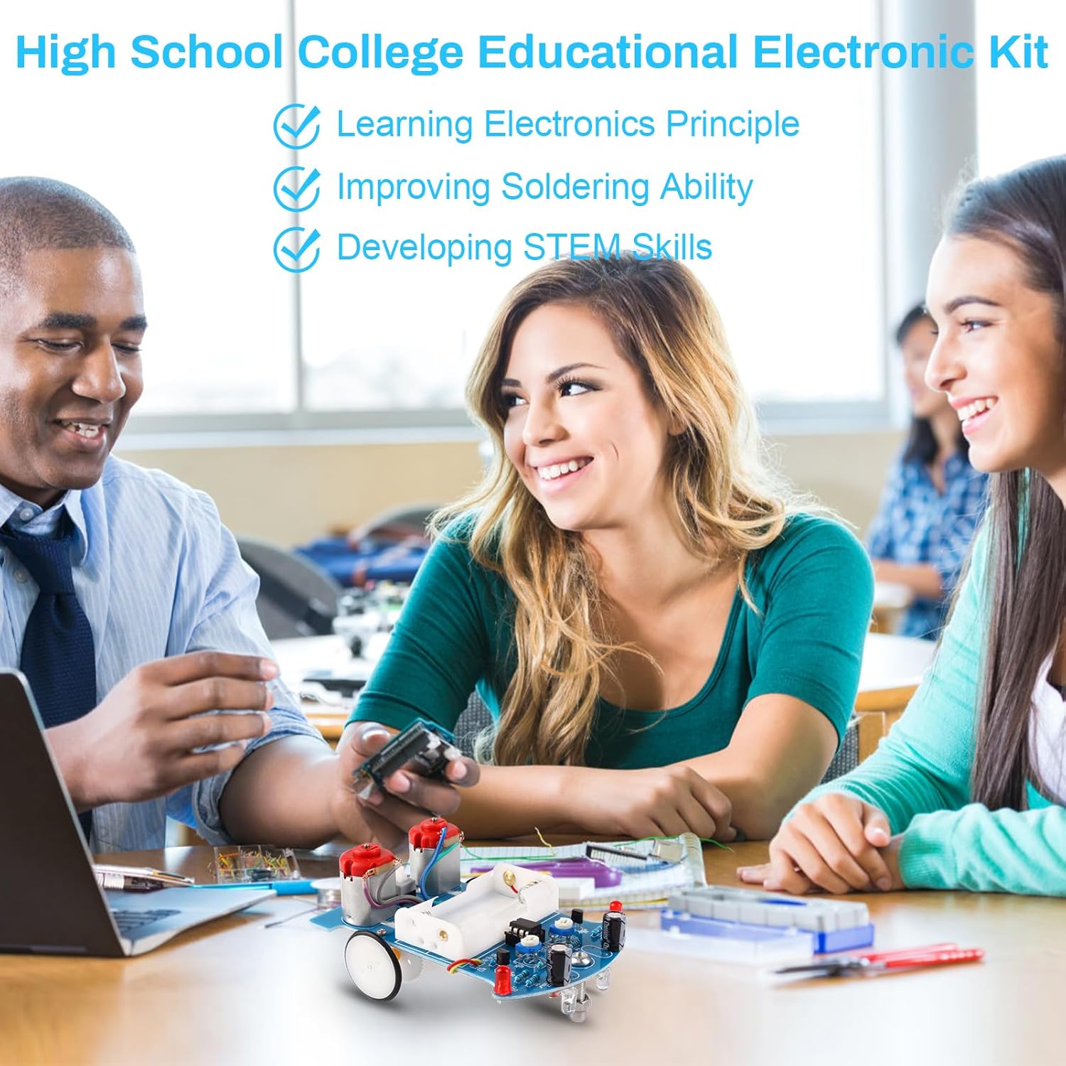أطقم مشروع لحام السيارة الذكية - مراجعة Diy Electronics Learning Kit وسعره