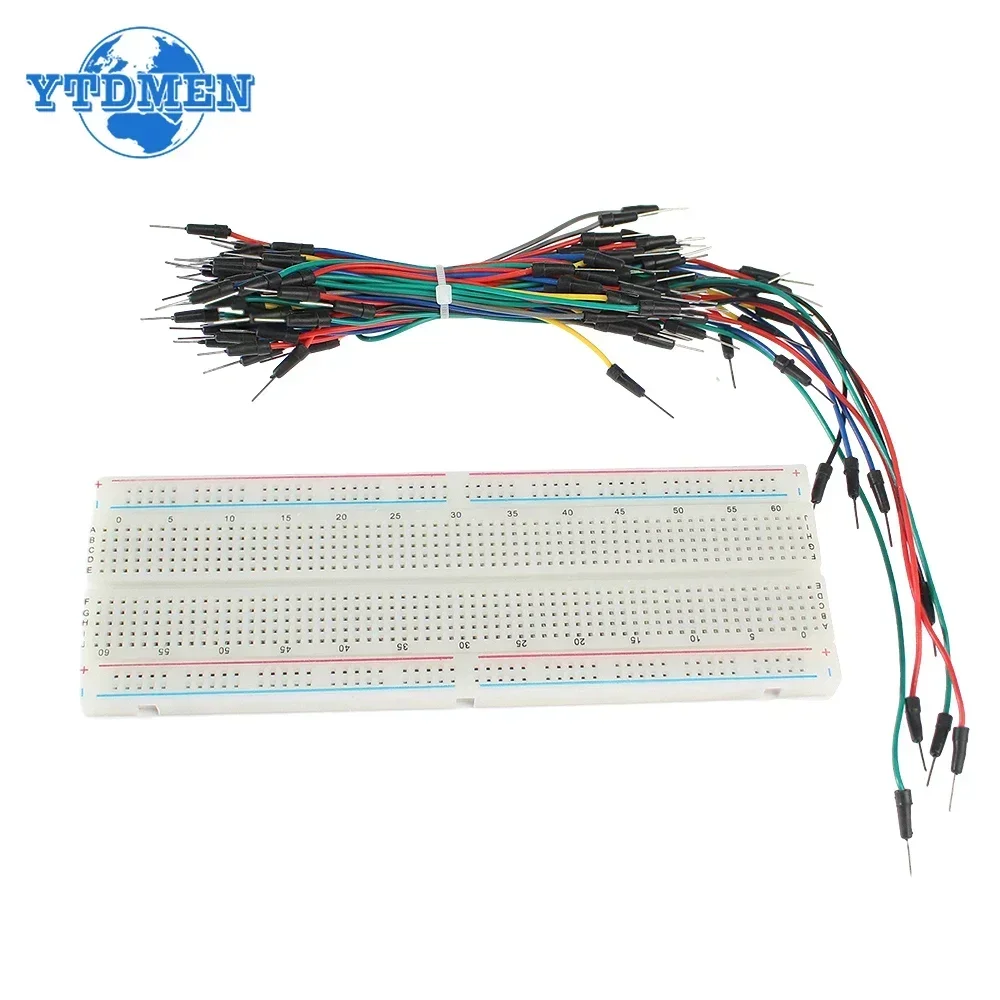 MB-102 اللوح 400 830 نقطة لحام - مراجعة Breadboard Jumper Wire وسعره
