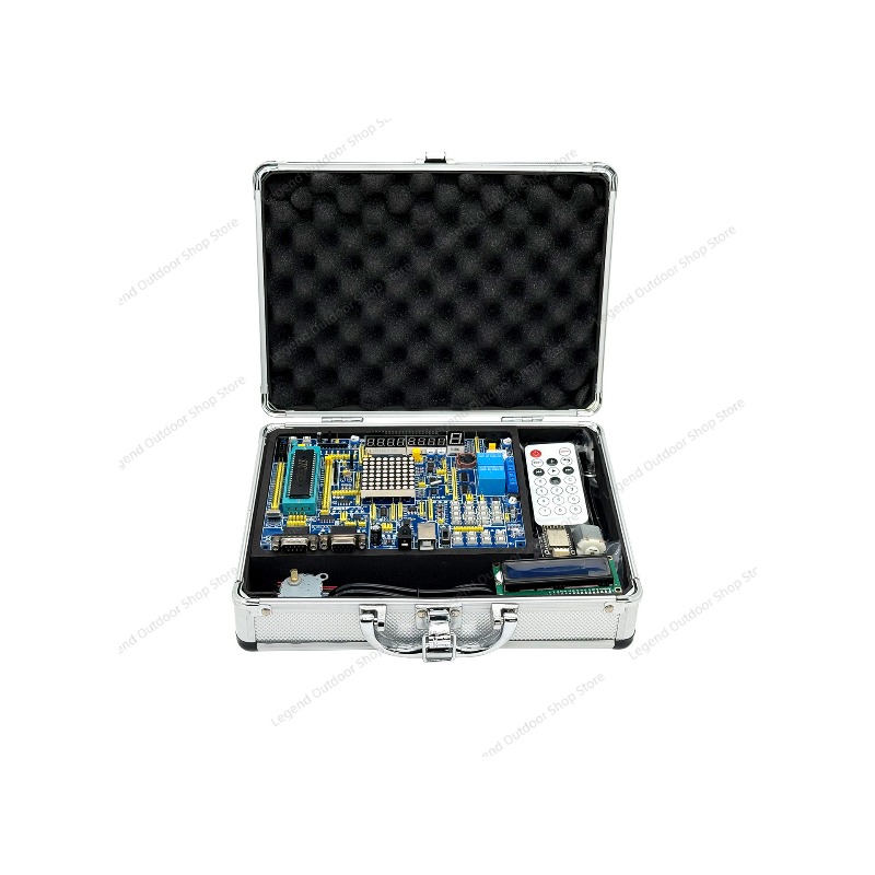 لوحة تطوير LY-51S 51MCU مع صند - مراجعة Diy Electronics Learning Kit وسعره