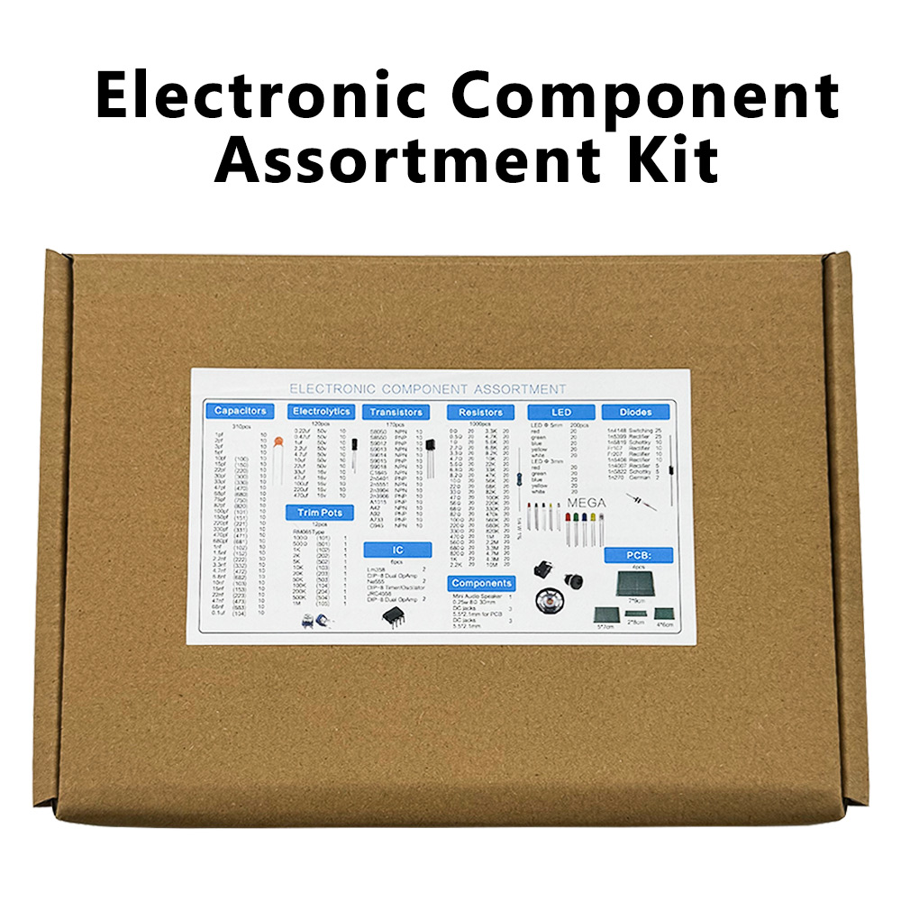مجموعة مكونات إلكترونية 1900 ق - مراجعة Diy Electronics Components Kit وسعره