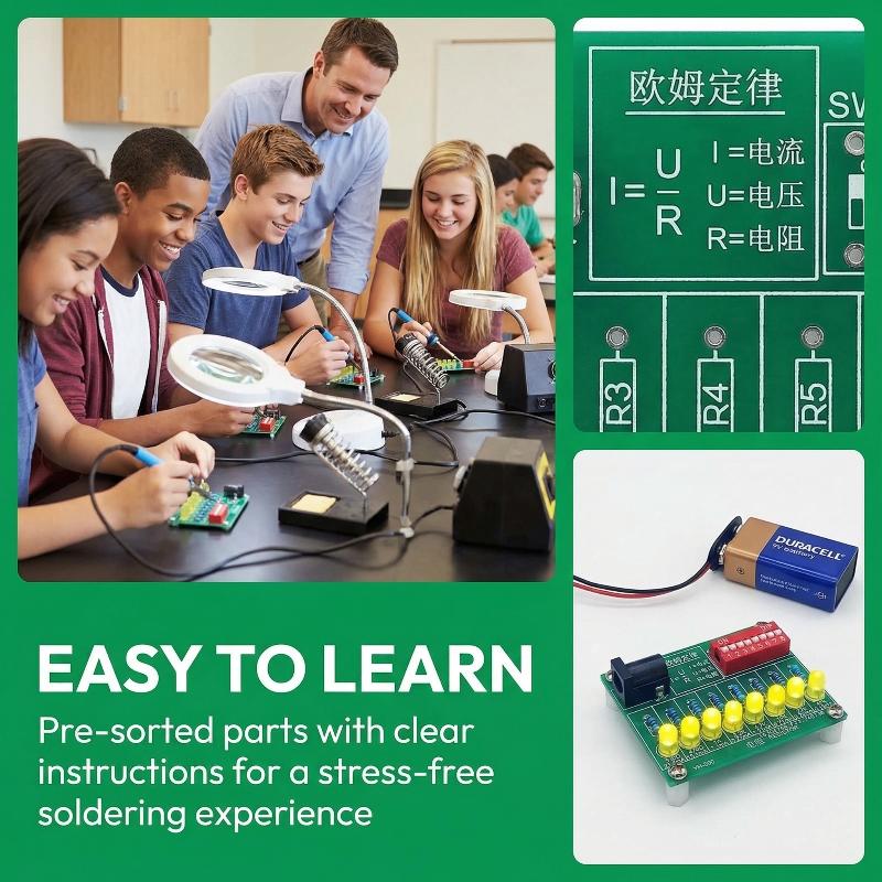 مجموعة أدوات تدريب على اللحام  - مراجعة Diy Electronics Kits For Beginners وسعره