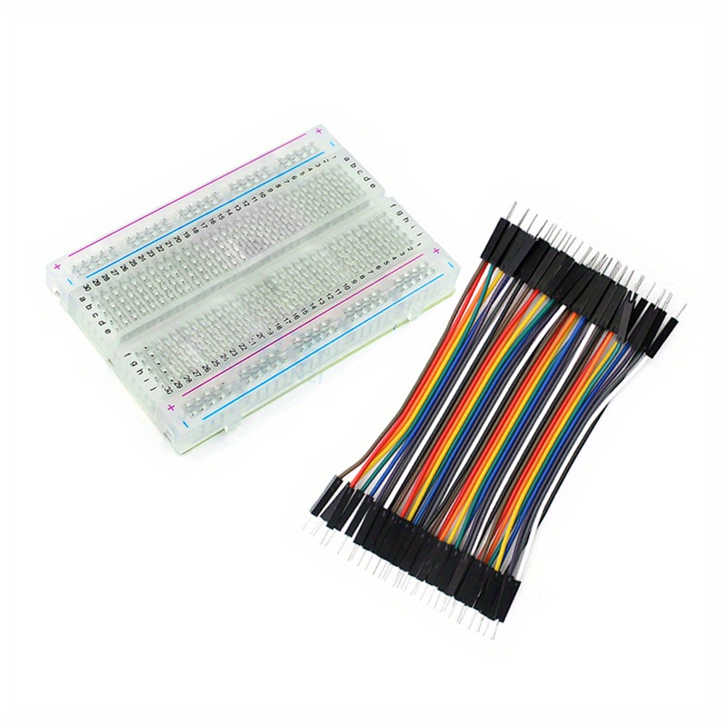 1 قطعة 400 نقطة شفافة مجموعة ا - مراجعة Breadboard Jumper Wire وسعره