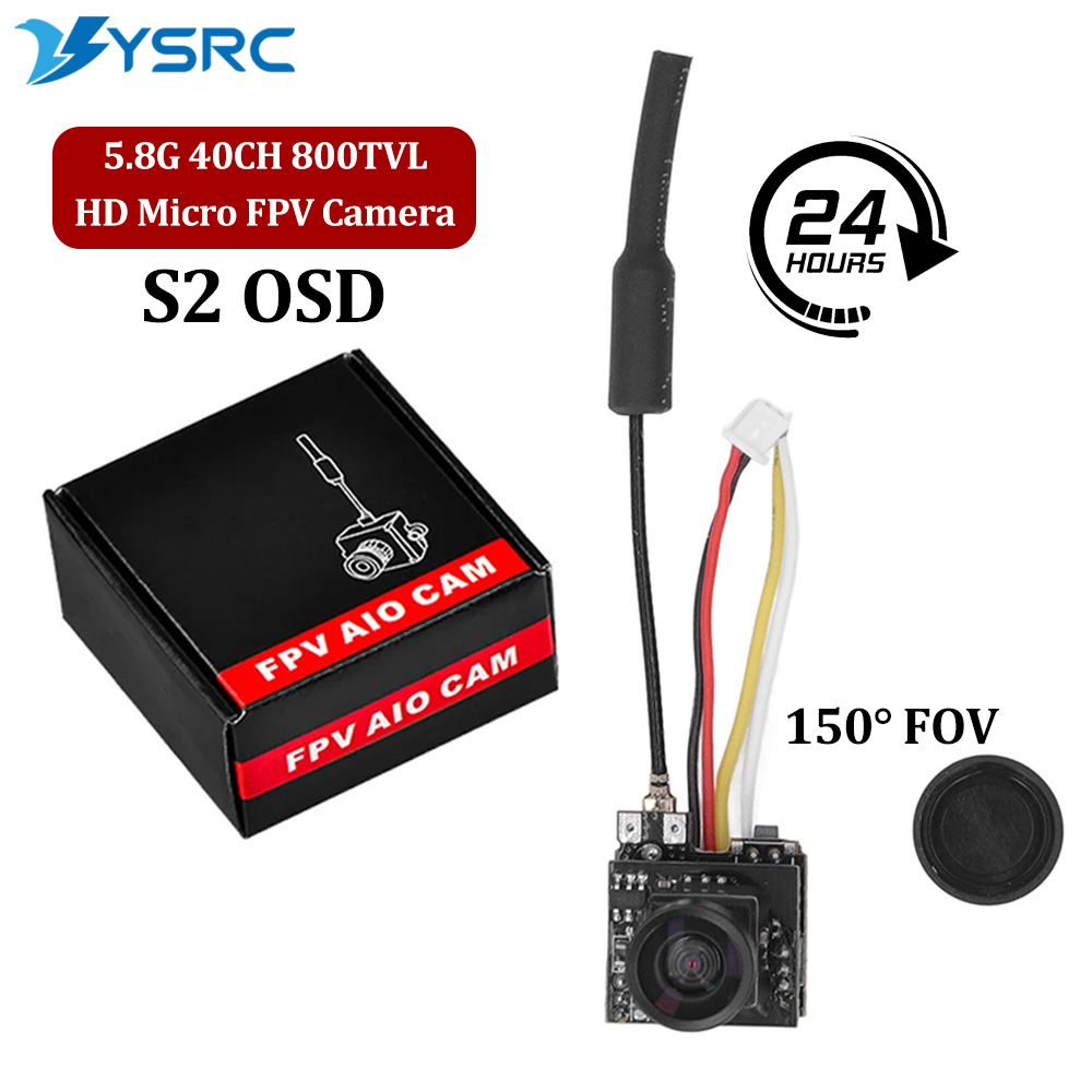 FPV RC كاميرا دقيقة S2 OSD AIO - مراجعة Diy Drone Electronics Kit وسعره