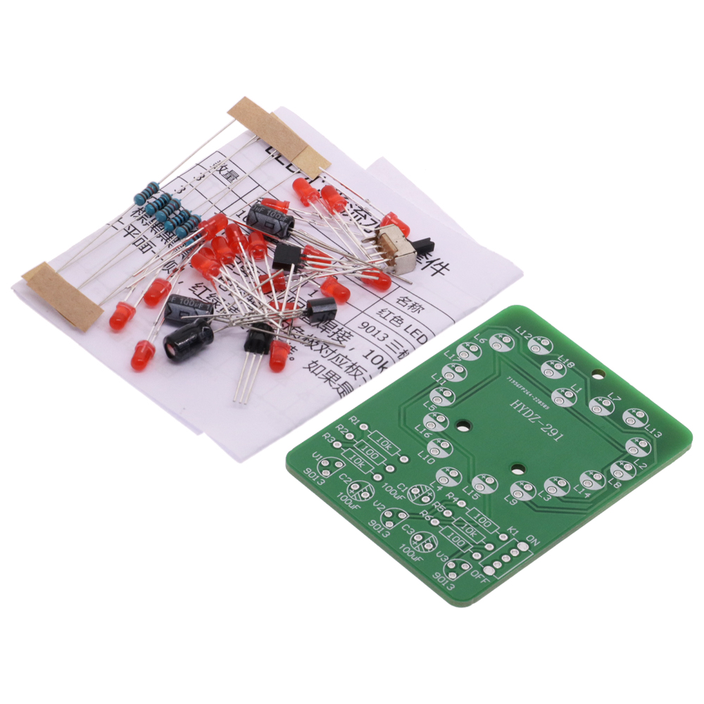 مجموعة إضاءة مائية وامضة على ش - مراجعة Diy Electronics Learning Kit وسعره