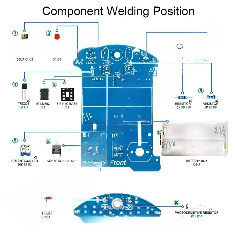 مجموعة تعلم اللحام والكهرباء ا - مراجعة Diy Electronics Kits For Beginners وسعره