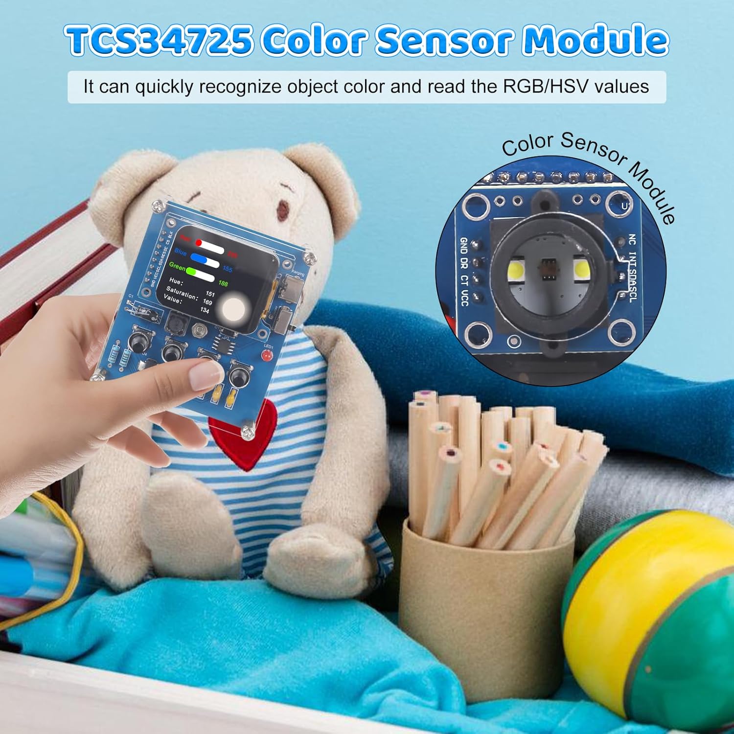 طقم تدريب على اللحام مع مستشعر - مراجعة Diy Electronics Learning Kit وسعره