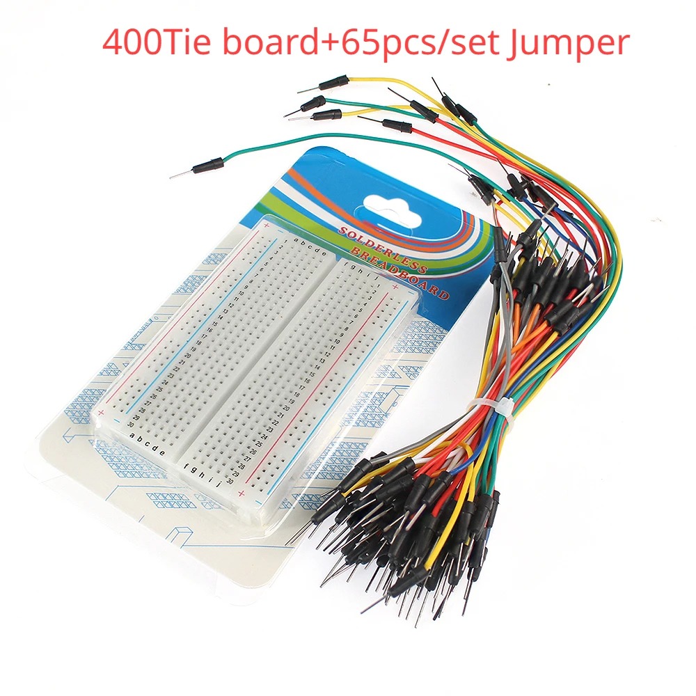 400 830 نقطة اللوح عدة مع كابل - مراجعة Diy Electronics Breadboard وسعره